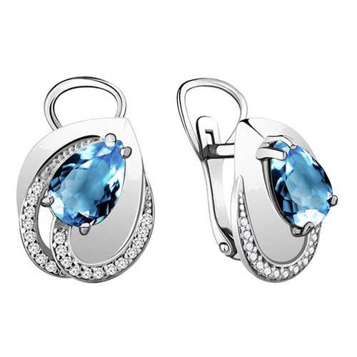 Серьги Aquamarine 4478705А.5 в Красно Золото