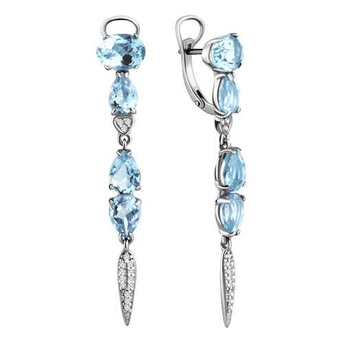 Серьги Aquamarine 4705702А.5 в Красно Золото